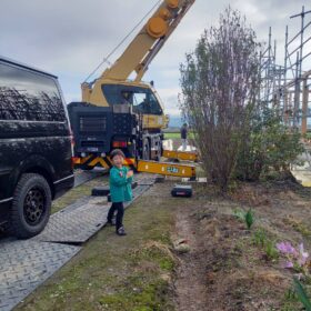 富山と暮らす　平屋の家上棟