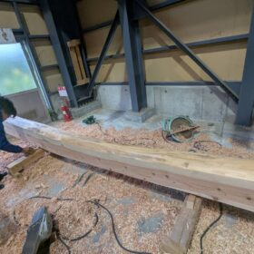 高岡の木の家 上棟に向けて